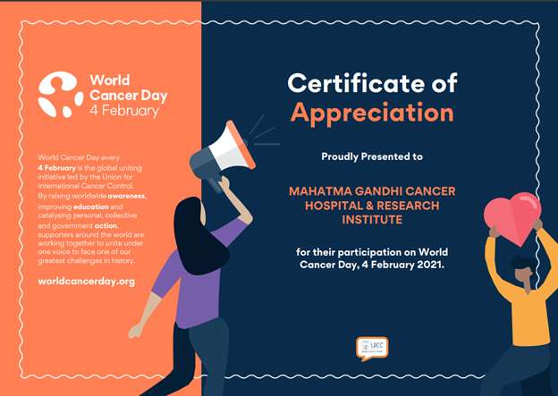 UICC World Cancer Day Recognition