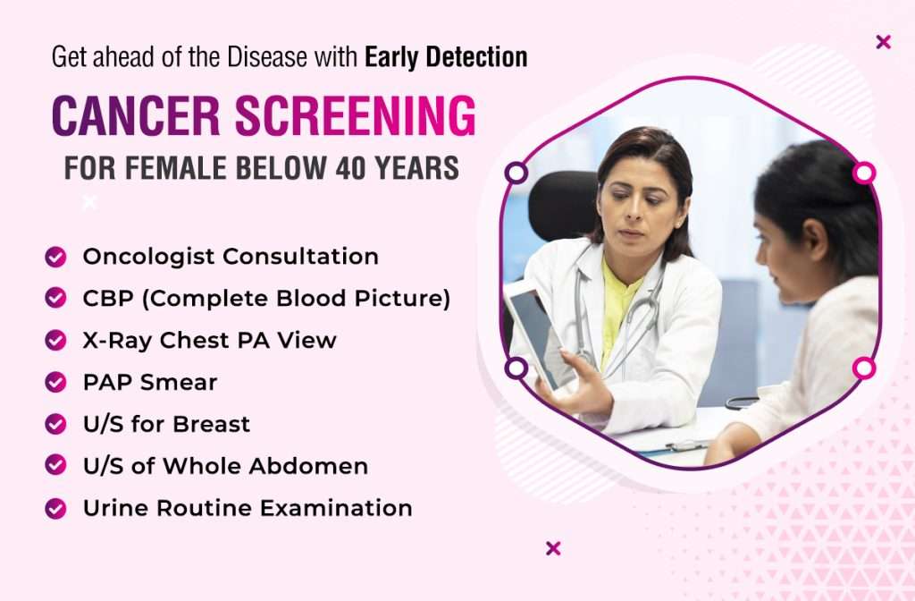 Female below 40 years Screening